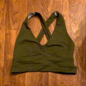 Women’s Army Green Sports Bra.